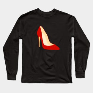 Red Stiletto Long Sleeve T-Shirt